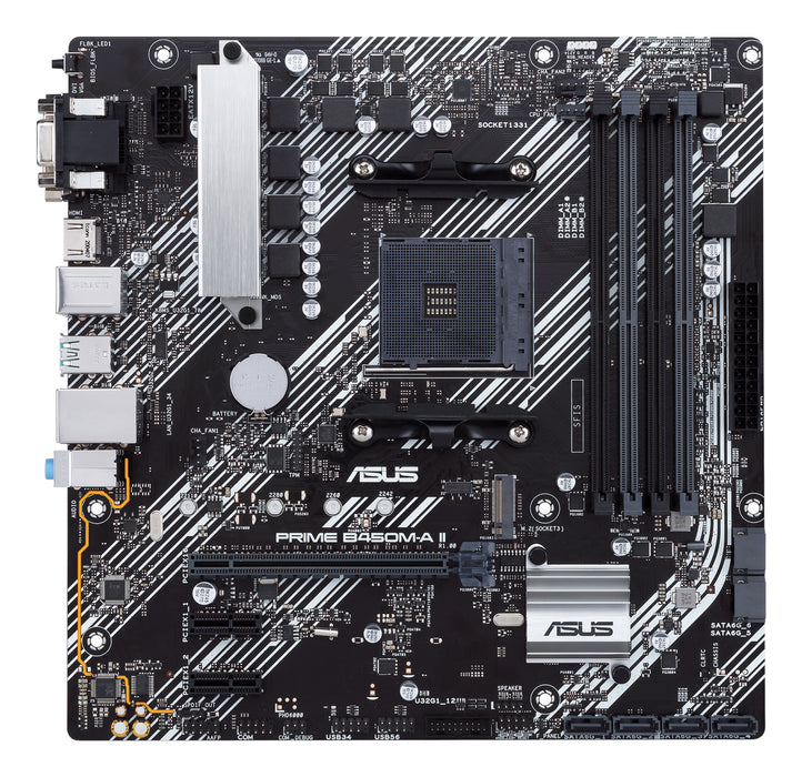 ASUS PRIME B450M-A II AMD B450 Socket AM4 micro ATX