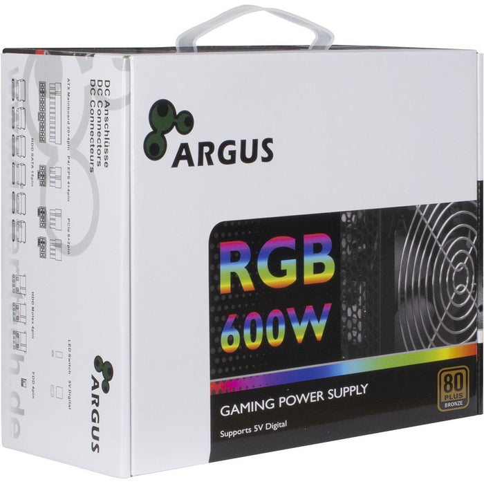 Inter-Tech Argus RGB-600W II power supply unit