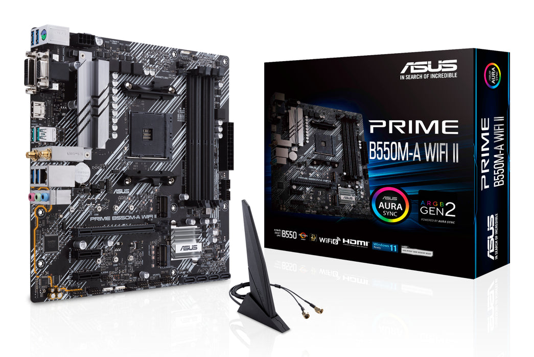 ASUS PRIME B550M-A WIFI II AMD B550 Socket AM4 micro ATX