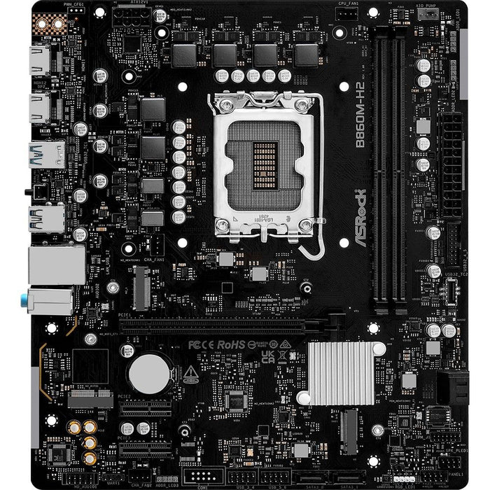 ASRock B860M-H2 DDR5 PCIe 4.0 Micro-ATX Motherboard