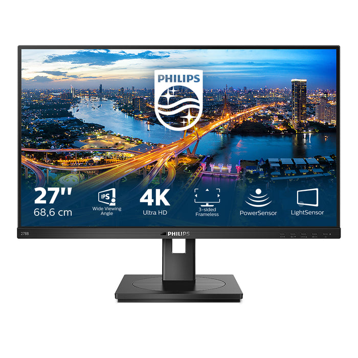 Philips B Line 278B1/00 computer monitor 68.6 cm (27") 3840 x 2160 pixels 4K Ultra HD LED Black