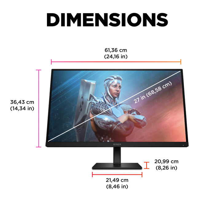OMEN by HP 27 inch FHD 165Hz Gaming Monitor - OMEN 27 computer monitor