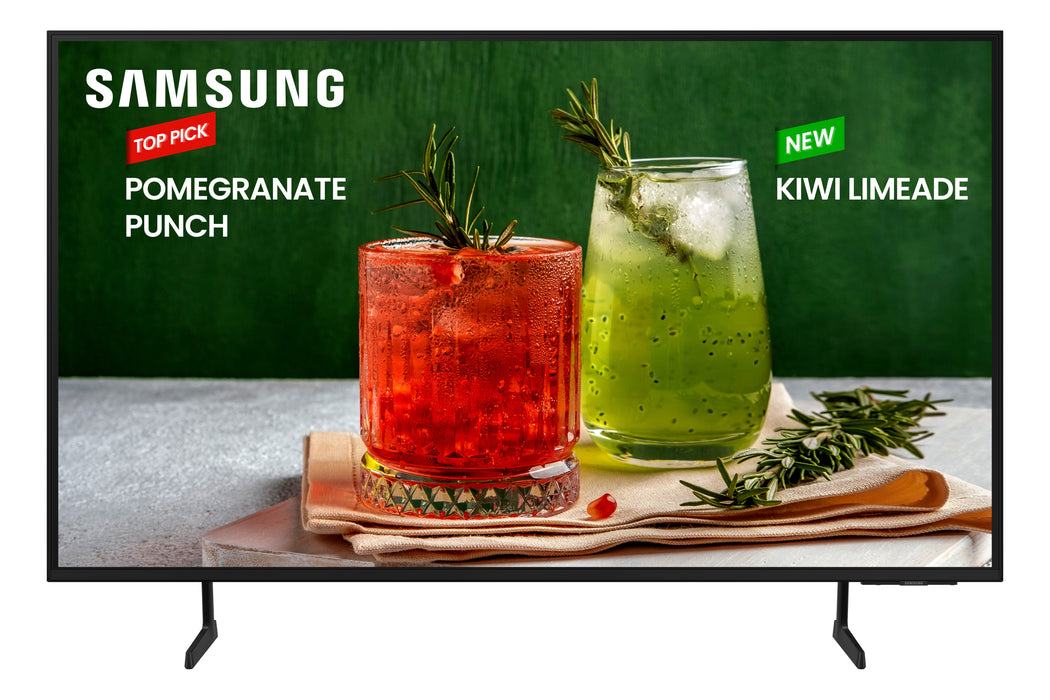 Samsung BE55D-H Digital signage flat panel 139.7 cm (55") LED Wi-Fi 4K Ultra HD Black Tizen 16/7
