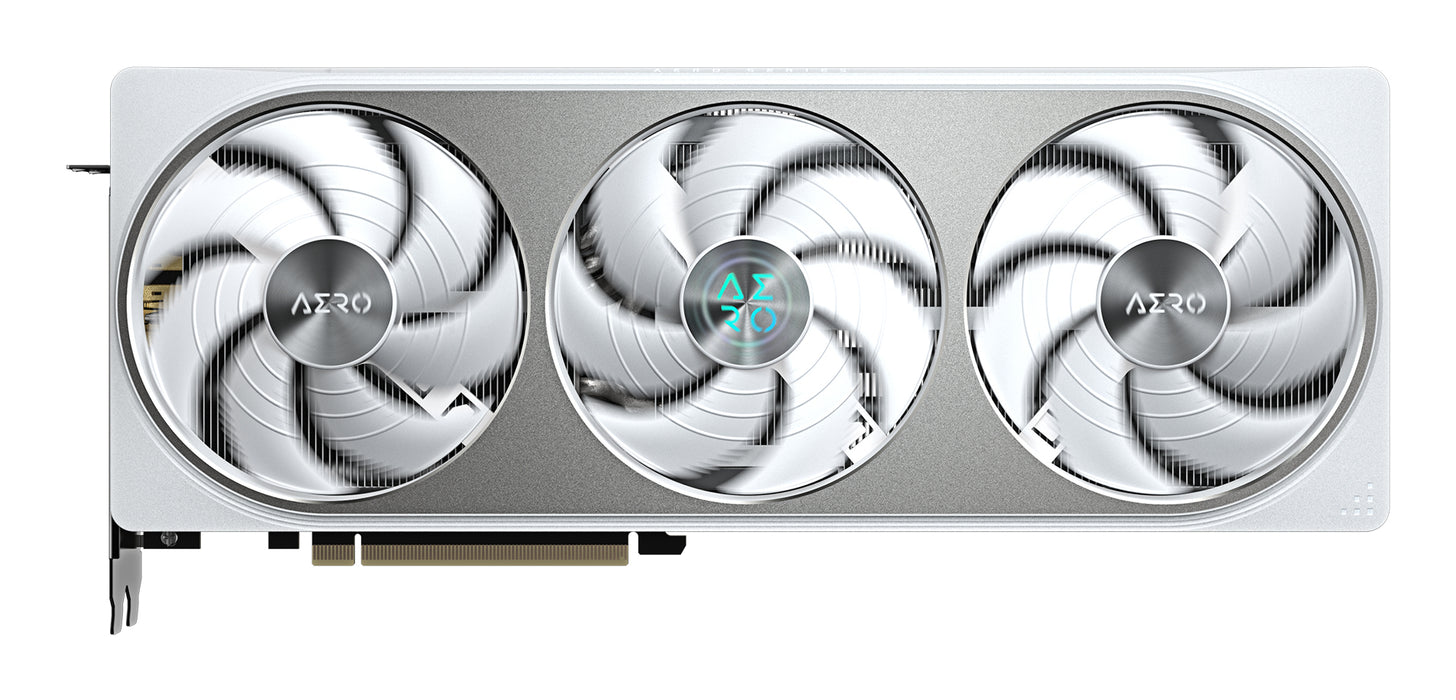 GIGABYTE GeForce RTX 5070 AERO OC 12G Graphics Card - 12GB GDDR7, 192bit, PCI-E 5.0, 2625 MHz Core Clock, 3 x DP 2.1a, 1 x HDMI 2.1b, NVIDIA DLSS 4, GV-N5070AERO OC-12GD