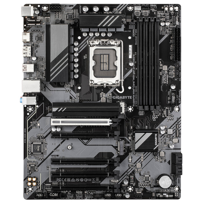 GIGABYTE B760 DS3H GEN5 Motherboard - Supports Intel Core 14th Gen CPUs, 8+2+1 Phases Digital VRM, up to 5600MHz DDR5, 2xPCIe 4.0 M.2, 1GbE LAN, USB 3.2 Gen 2x2