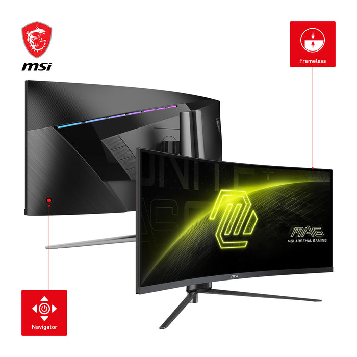 MSI MAG 345CQRDE computer monitor 86.4 cm (34") 3440 x 1440 pixels UltraWide Dual Quad HD Black