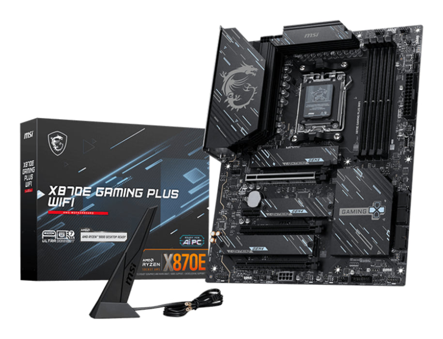 MSI X870E GAMING PLUS WIFI motherboard AMD X870E Socket AM5 ATX