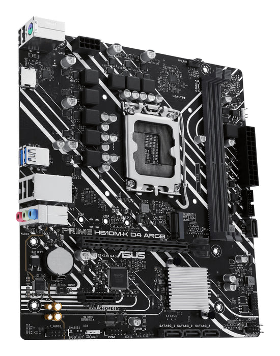 ASUS PRIME H610M-K D4 ARGB Intel H610 LGA 1700 micro ATX