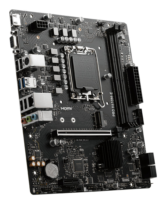MSI PRO H610M-E motherboard Intel H610 LGA 1700 micro ATX