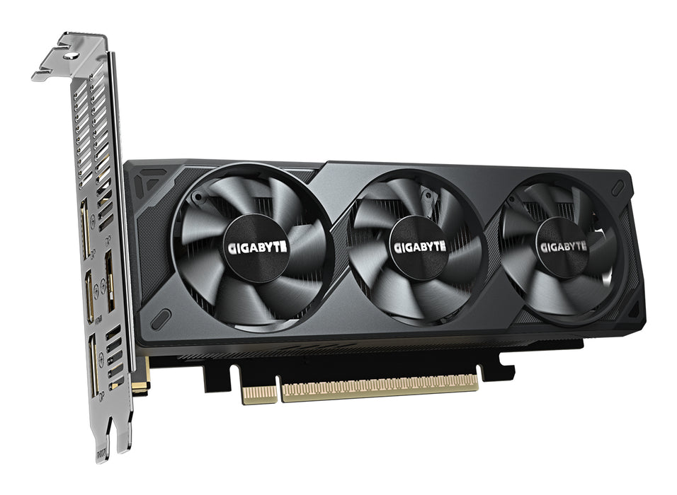 GIGABYTE GeForce RTX 5060 OC Low Profile 8G Graphics Card - 8GB GDDR7, 128bit, PCI-E 5.0, 2512 MHz Core Clock, 3 x DisplayPort, 1 x HDMI, GV-N5060OC-8GL
