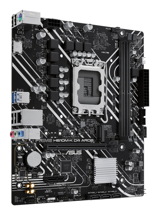 ASUS PRIME H610M-K D4 ARGB Intel H610 LGA 1700 micro ATX