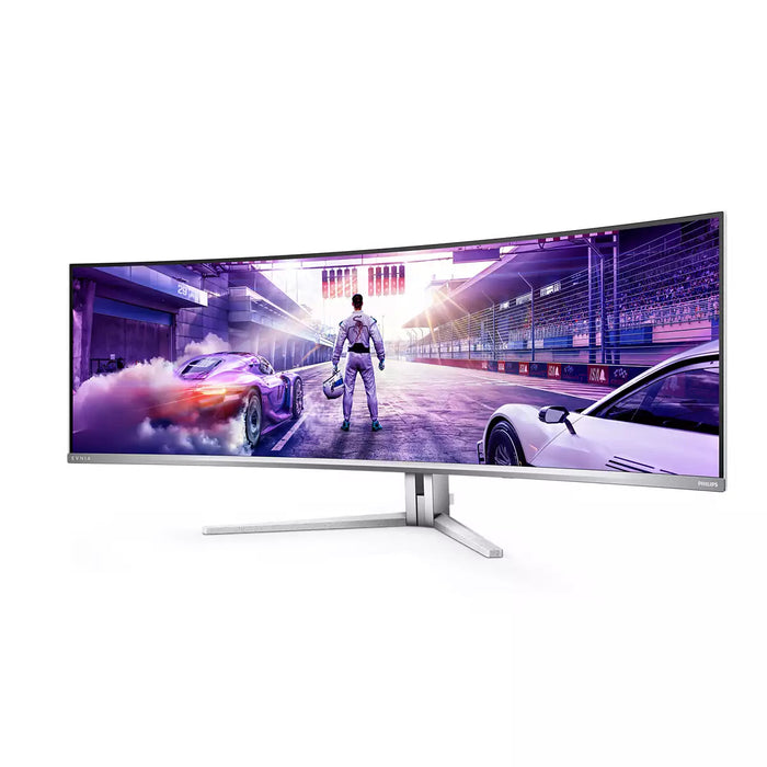 Philips Evnia 8000 49M2C8900/00 computer monitor 124.2 cm (48.9") 5120 x 1440 pixels Dual QHD QD-OLED White