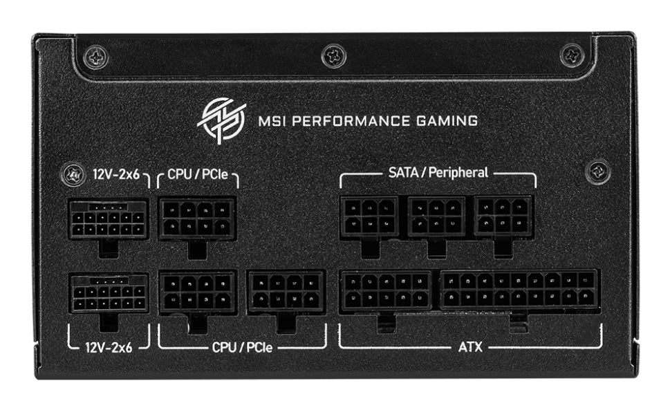 MSI MPG A1250GS PCIE5 power supply unit 1250 W 20+4 pin ATX ATX Black