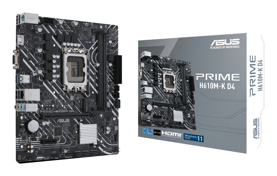 ASUS PRIME H610M-K D4 Intel H610 LGA 1700 micro ATX